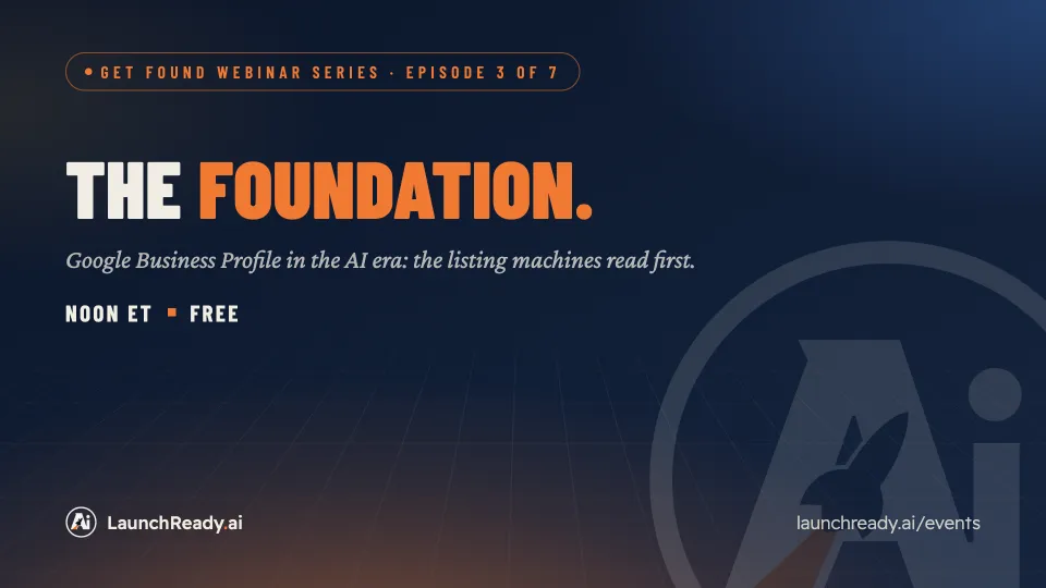 Get Found webinar series, episode 3: The Foundation